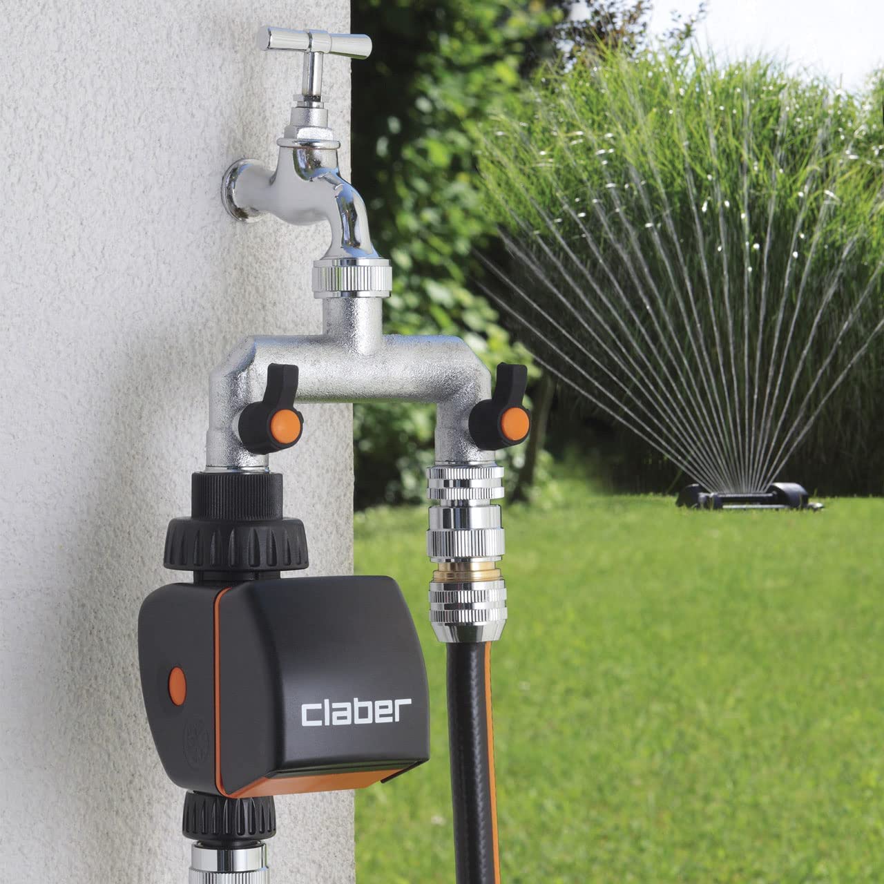 Enchufe de 2 vías con cable ajustable. 3/4"
