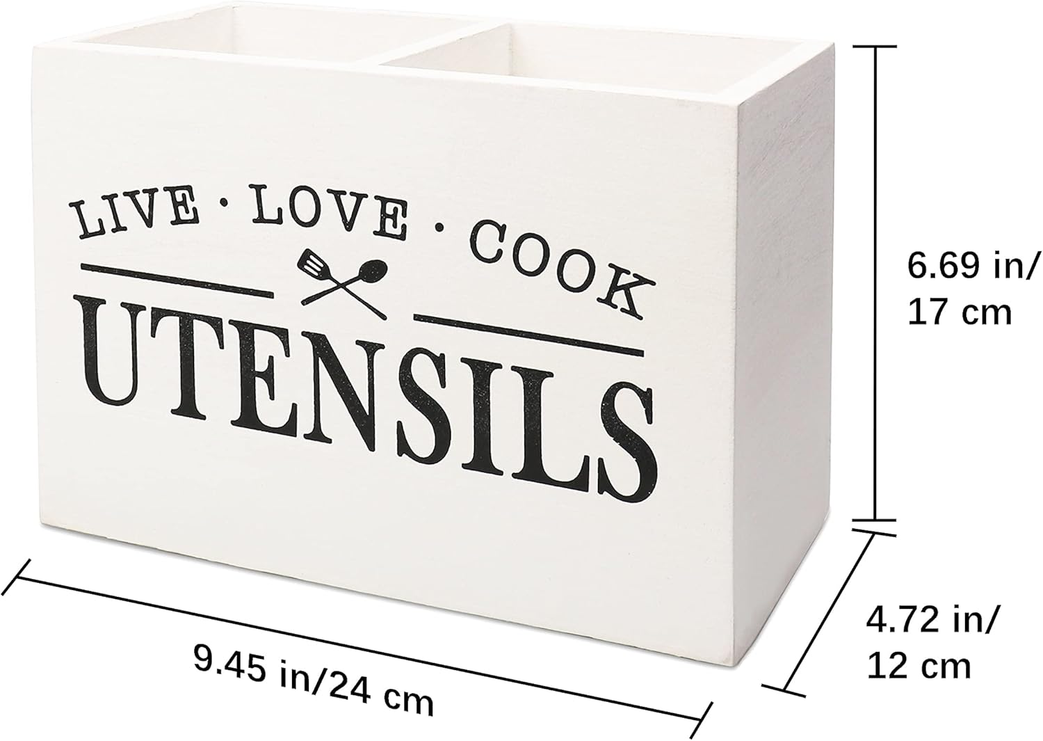 Karisky Kitchen Utensil Holder with Removable Bottom Large 2