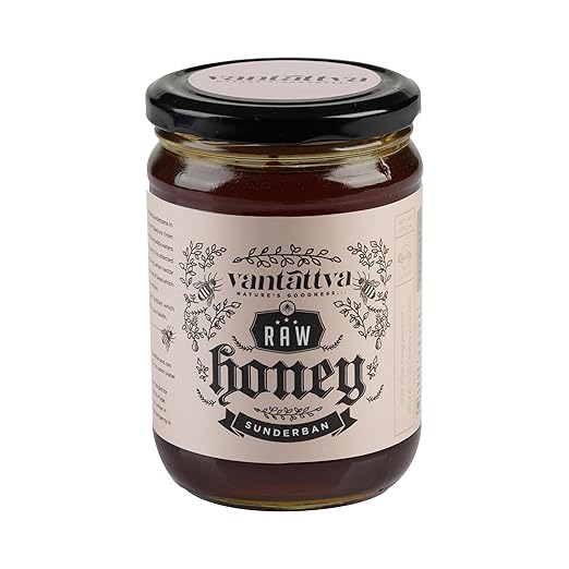 VANTATTVA-NATURE'S GOODNESS... Sundarban Organic Wild Mangrove Raw Honey with Distinct Flavours - 700 g | Forest Honey | Unprocessed and Pure |