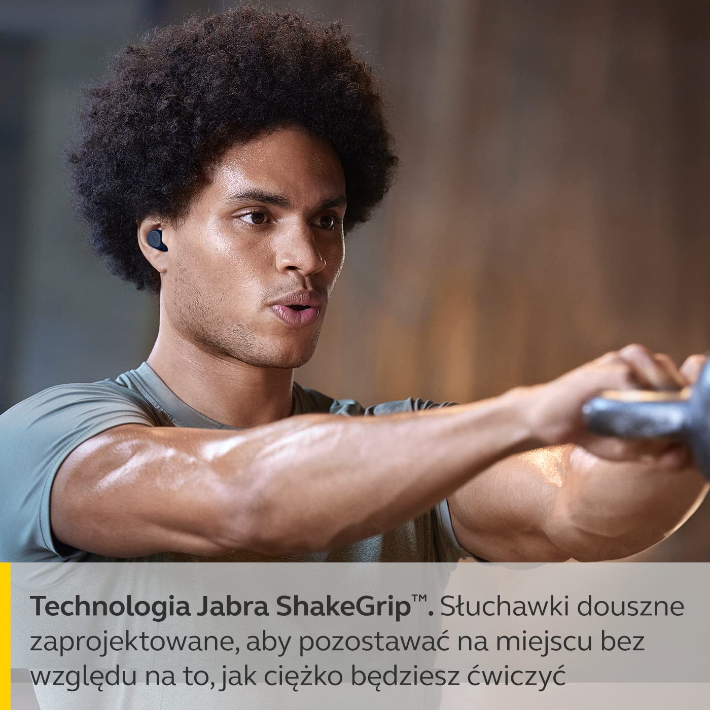 Jabra Elite 7 Active wkładki douszne - prawdziwie bezprzewodowe, sportowe wkładki douszne z uchwytem ShakeGrip zapewniającym doskonałe dopasowanie oraz regulowaną aktywną redukcję szumów - granatowy