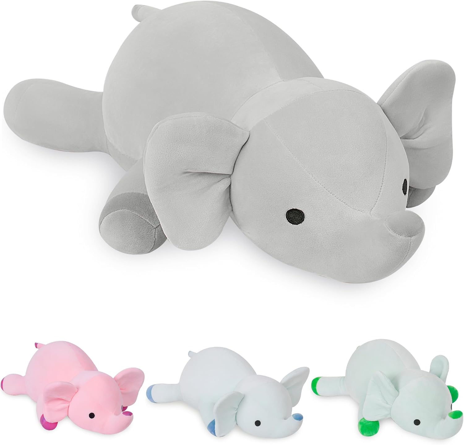 OurHonor Weighted Elephant Stuffed Animals, 24in Weighted Plushies 4