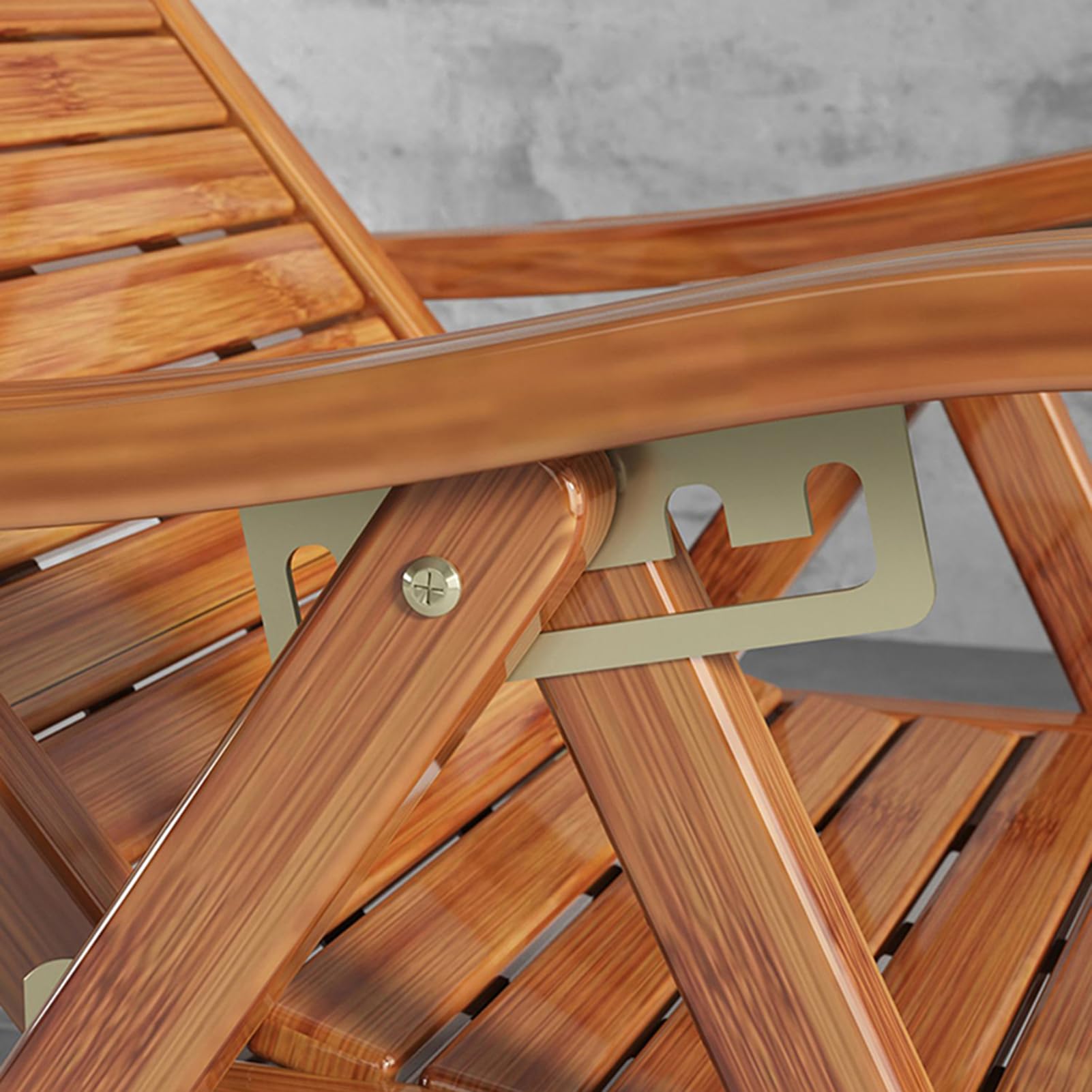 Sedia a sdraio regolabile in bambù con poggiapiedi, pieghevole, sedia da giardino con funzione reclinabile, in legno, per giardino, soggiorno, terrazza e balcone