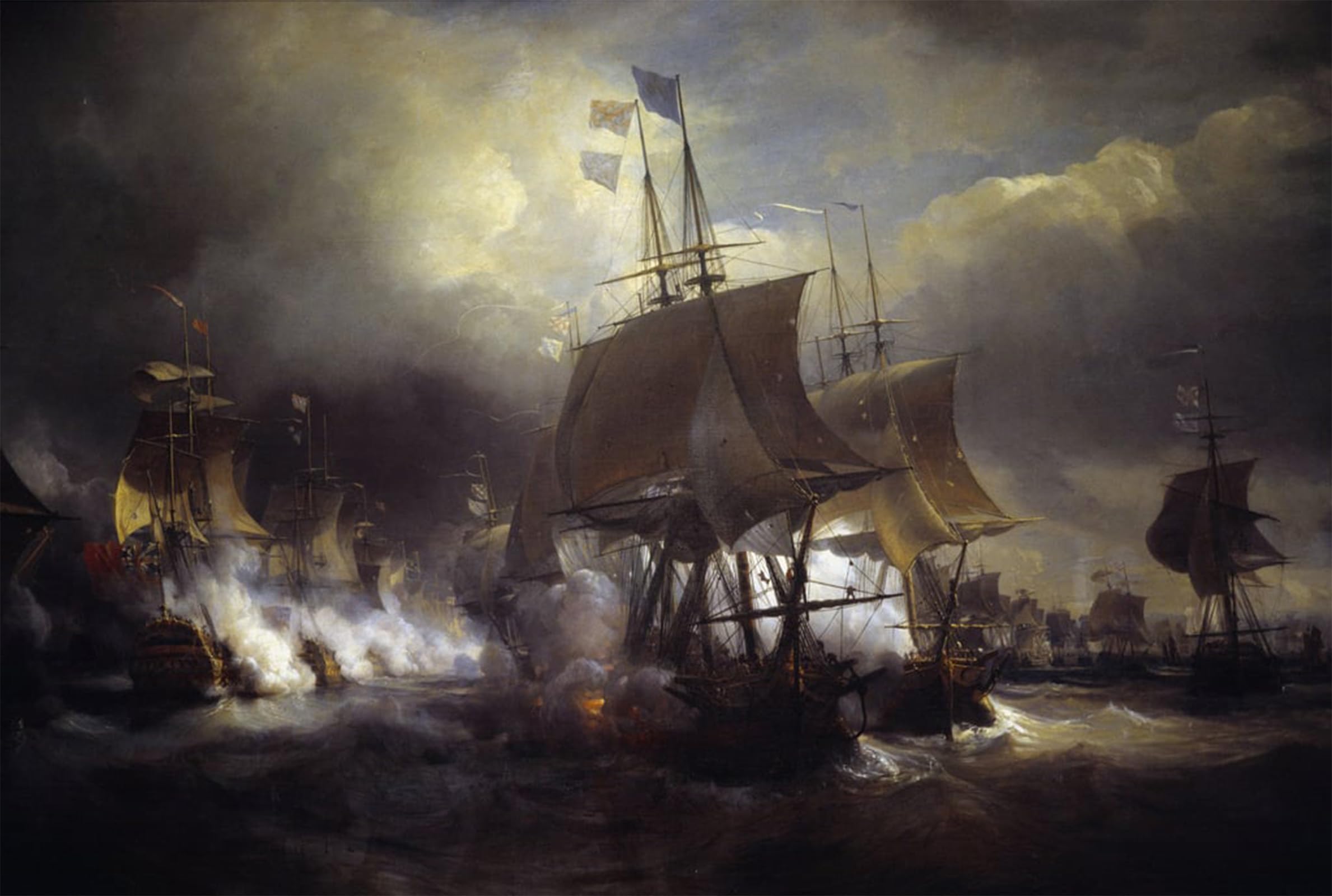 SERENDIPITP Vintage Picture Print on Canvas Wall Art Poster War of Independence by Jean Antoine Theodore Gudin Artwork Print Poster for Wall Decor 60x90cm