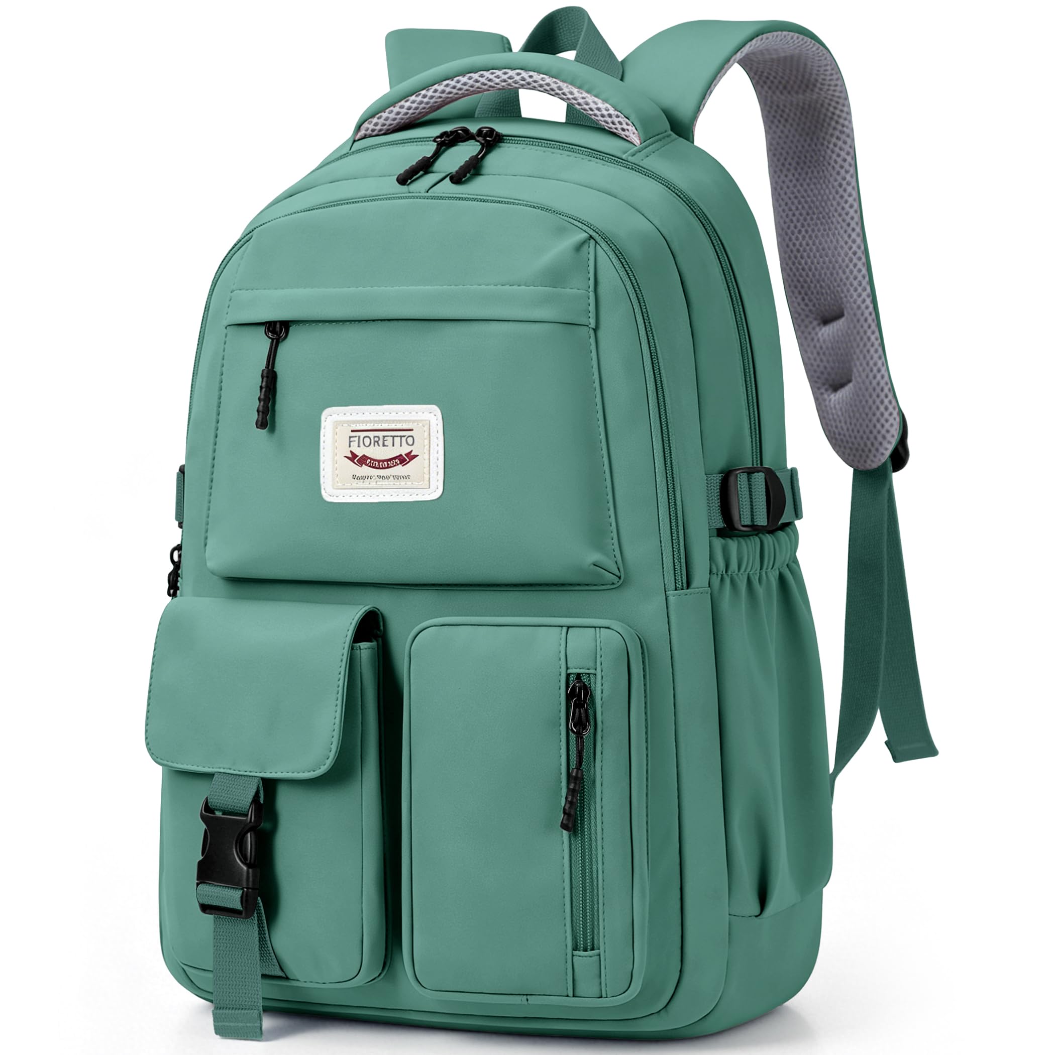 FIORETTO Schulrucksack Teenager Mädchen Damen Schulranzen Schultasche School Bag Rucksack Schule 14