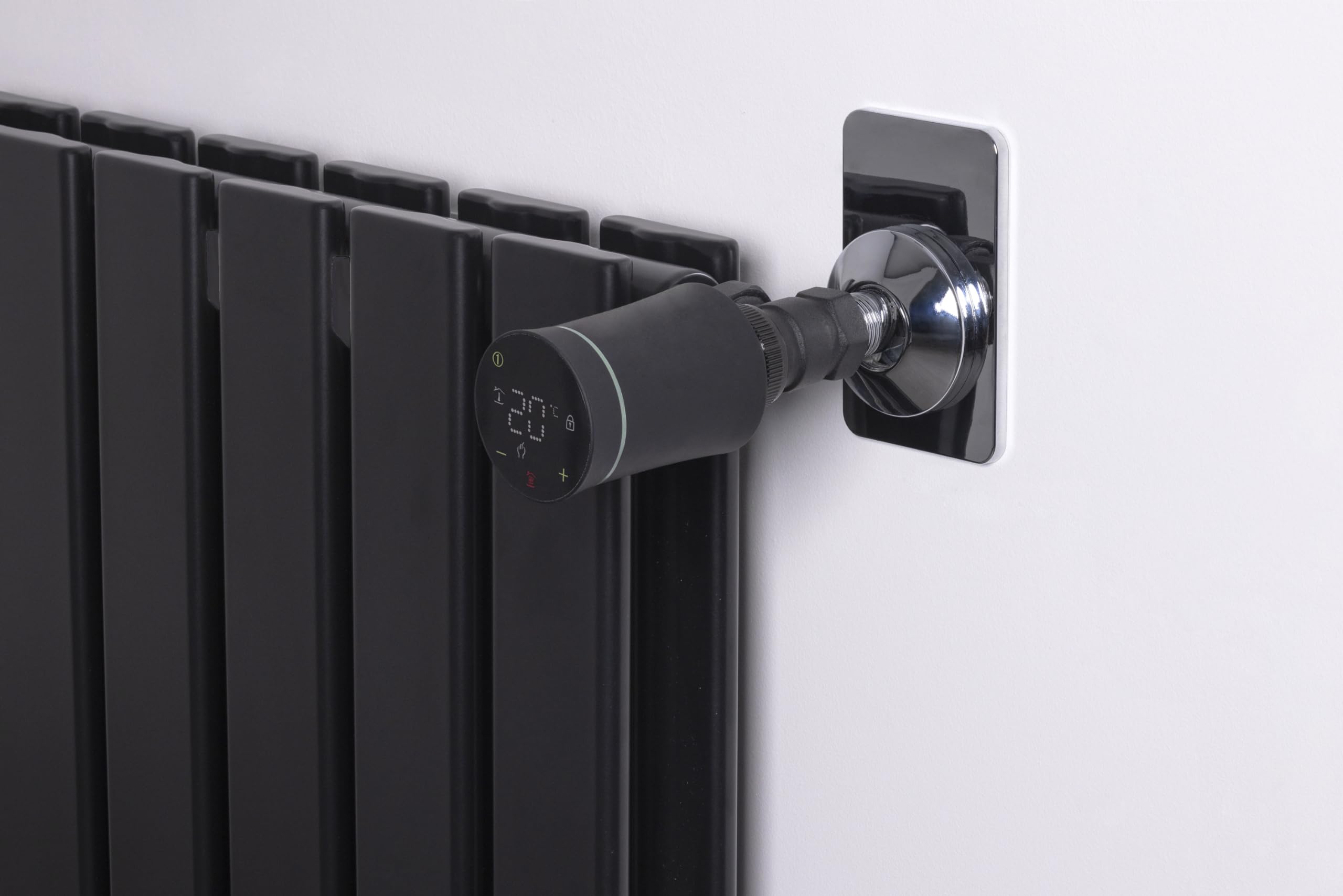 Tête thermostatique programmable de radiateur noire NOYON & THIEBAULT