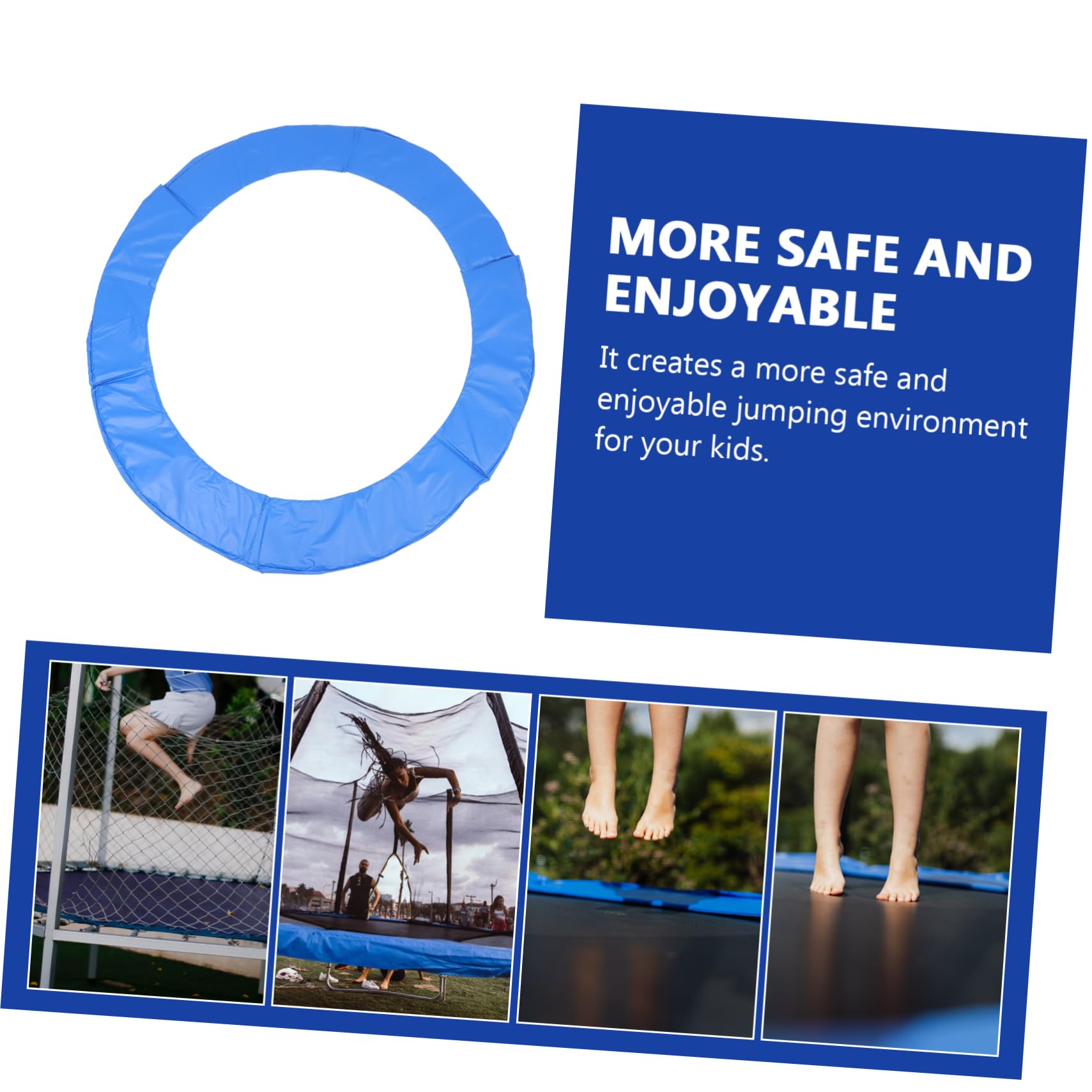 BESPORTBLE Replacement Trampoline Mat Indoor Trampoline Surround Pad Cover Protective Cover Pad Side Protective