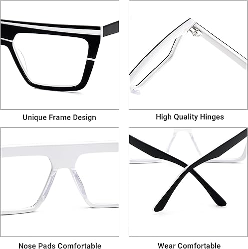 Miniatura 10 de VOOGLAM Marco de gafas cuadradas para mujer