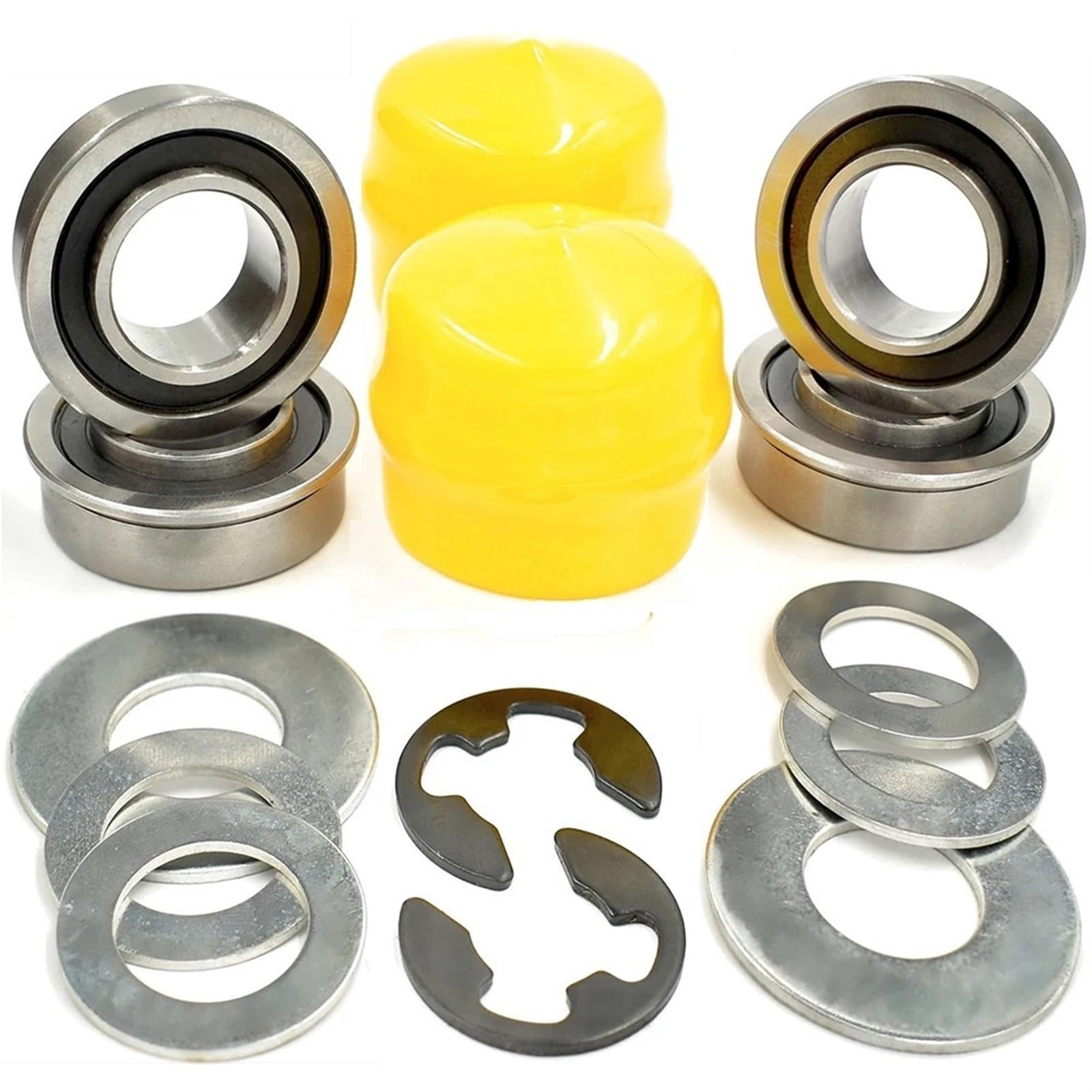 Wivplex 1 Set Interruttore Boccola Cuscinetto Ruota Anteriore a Cuscinetto Kit di Conversione di Ricambio for John Deere Tosaerba Tagliaerba Parti Kit di conversione Cuscinetti