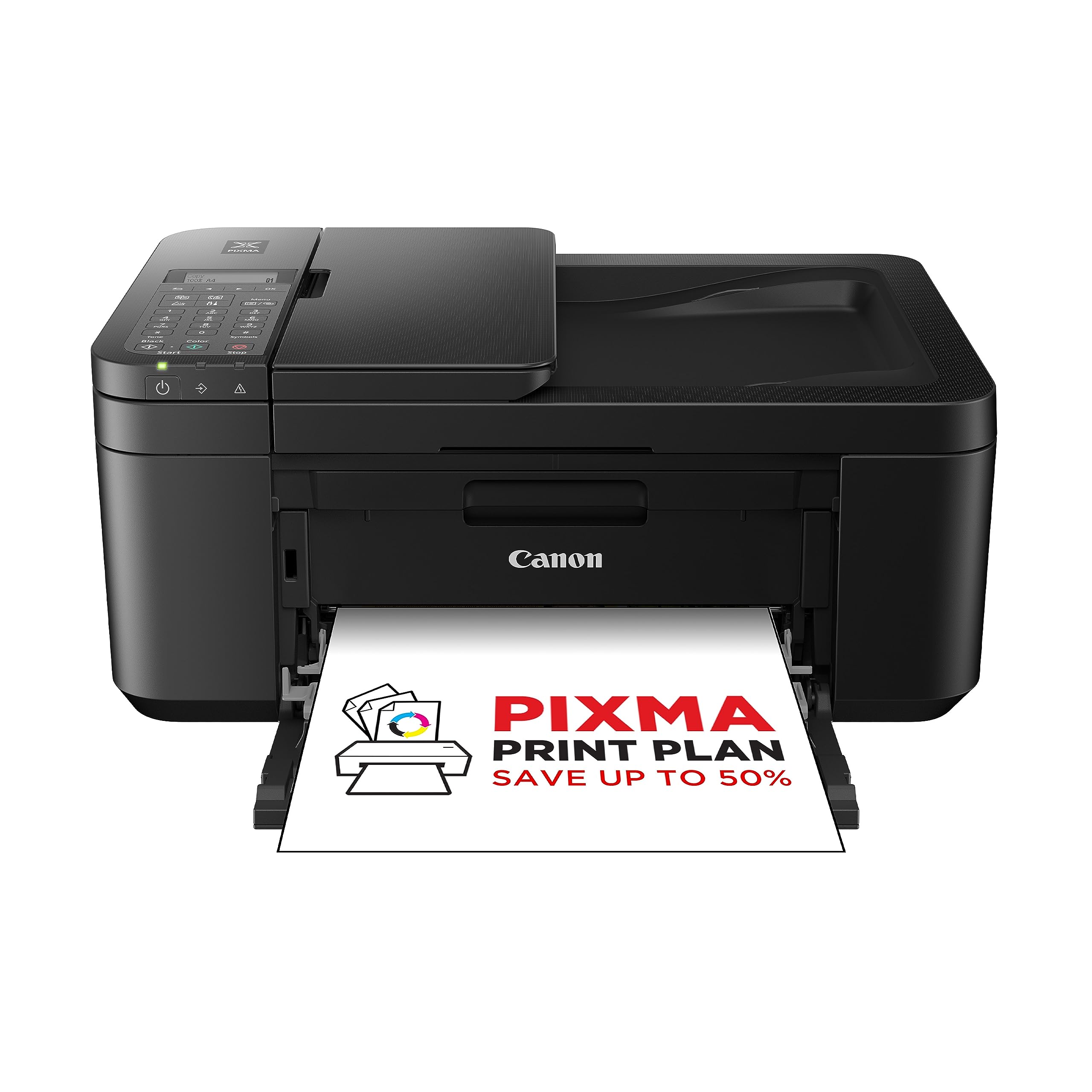 Canon PIXMA TR4750i - Ideal for home offices, this 4-In-One links connectivity with productivity and is compatible with PIXMA Print Plan.