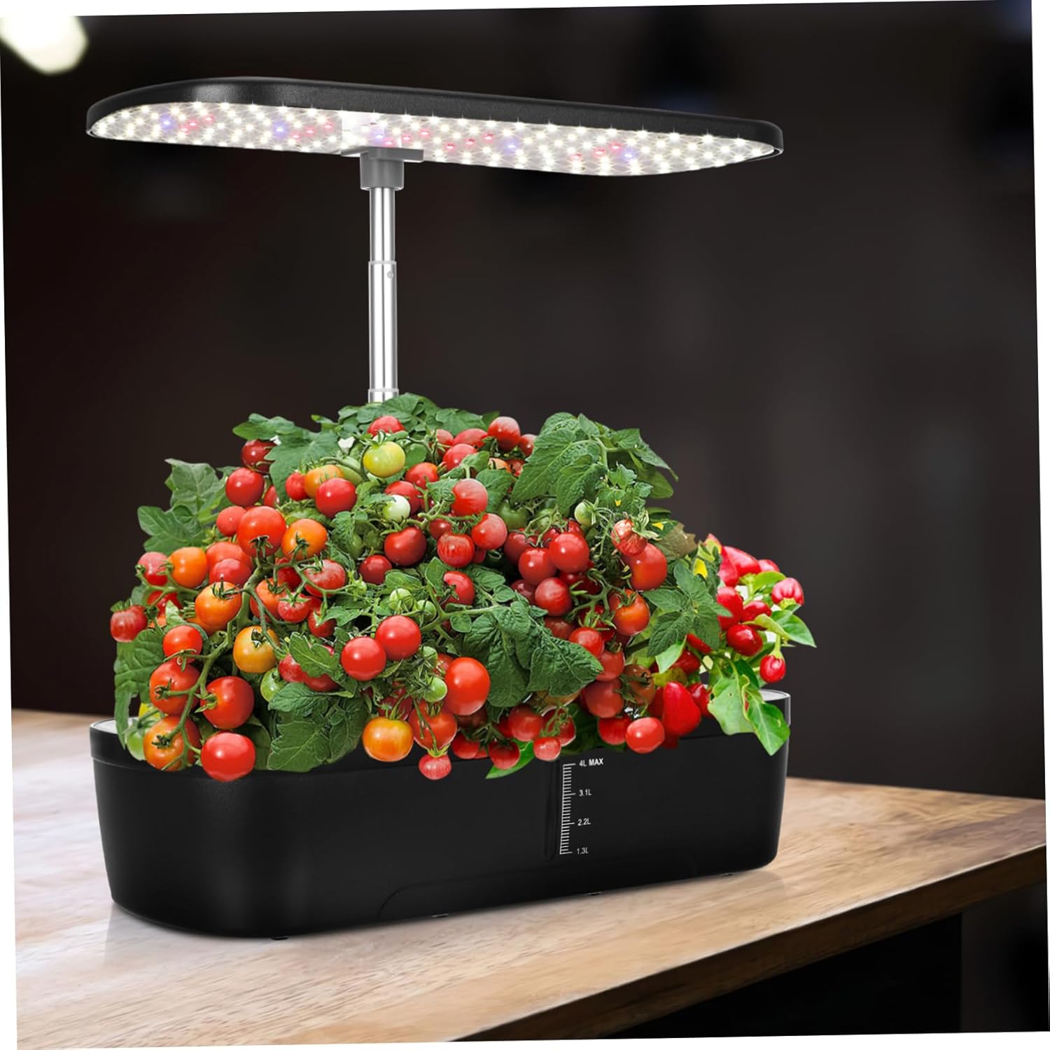 1 Set Hydroponic Plant Growing System Kit Indoor Gardening with Multi Porous Design Abundant Accessories Vegetable Growing Machine US Plug for Home Use