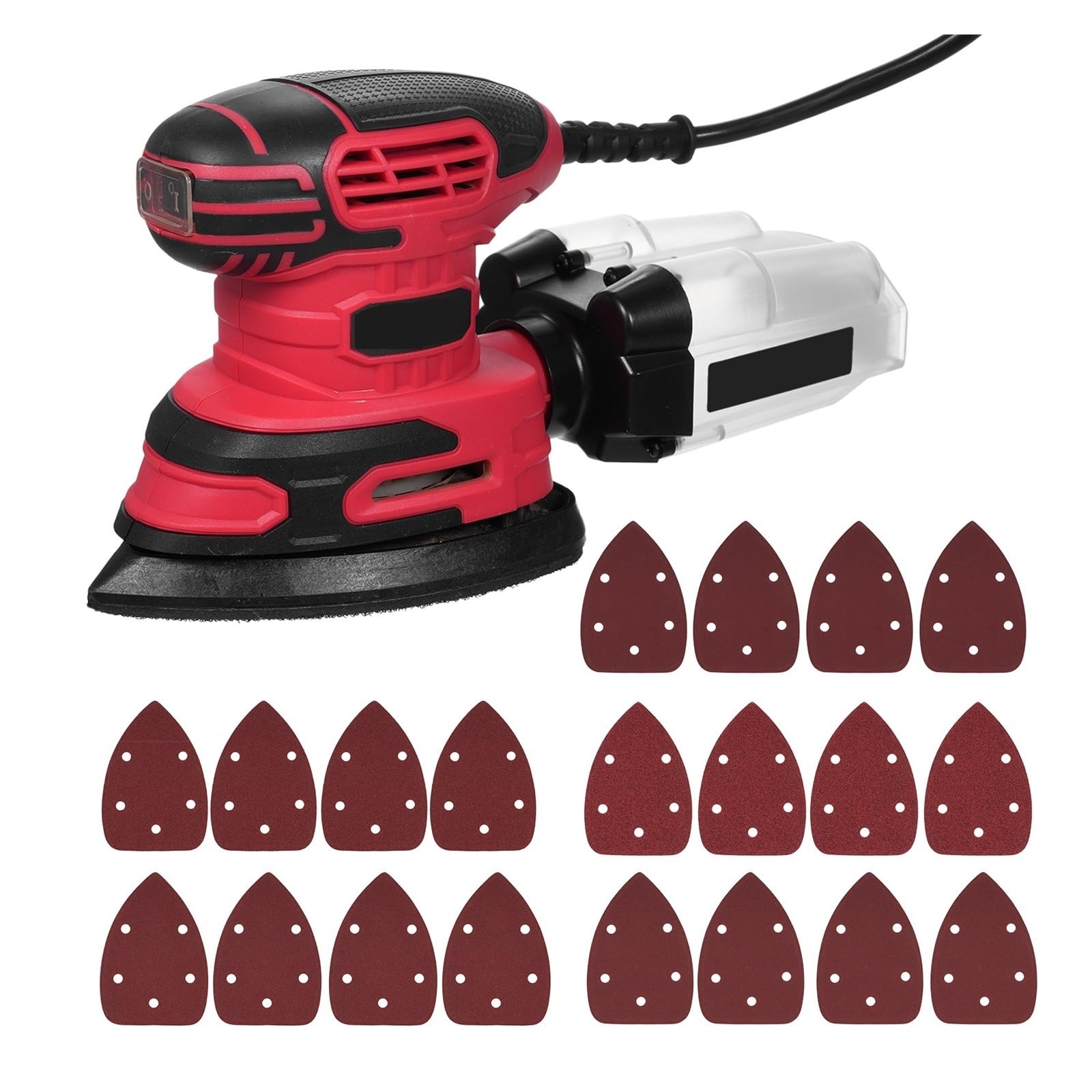 Lijadora Excéntrica Eléctrica De 220 W, 13 000 OPM, 1,6 A, Máquina Pulidora For Lijado De Madera Con Caja For Polvo FáCil De Usar