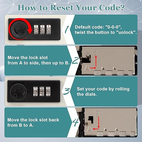Miniatura 7 de KYODOLED Caja de bloqueo de almacenamiento para llaves con llave, organizador de gabinete de llaves con bloqueo, caja de administración de 60 llaves