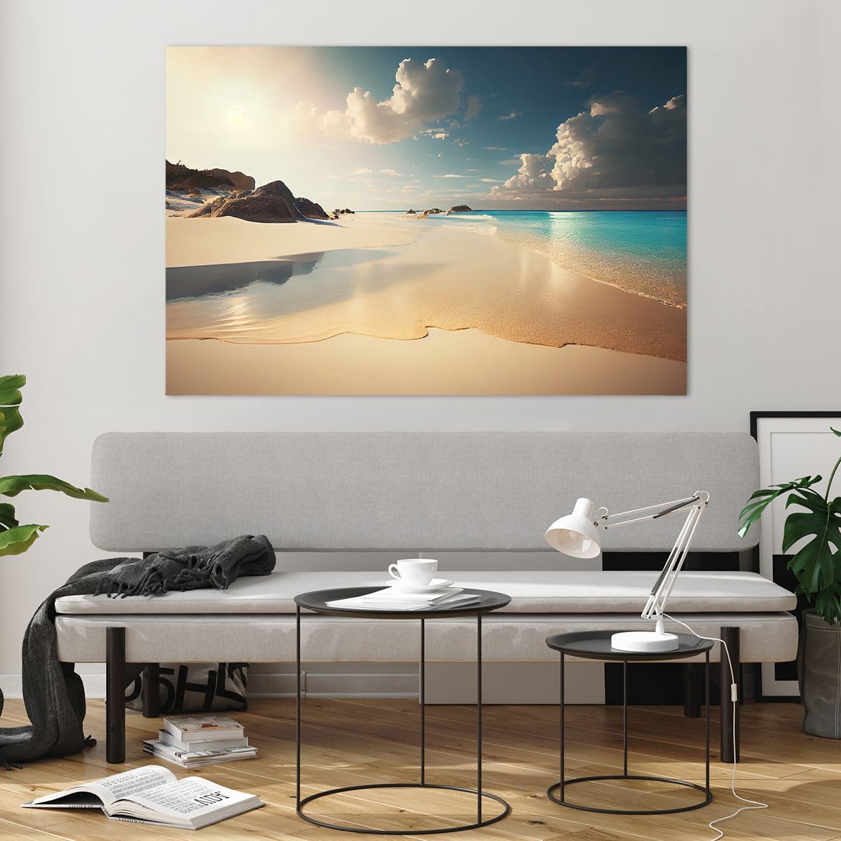 ARTTOR Tableau Décoratif en Verre 120x80cm Maritime Voyages - 6016