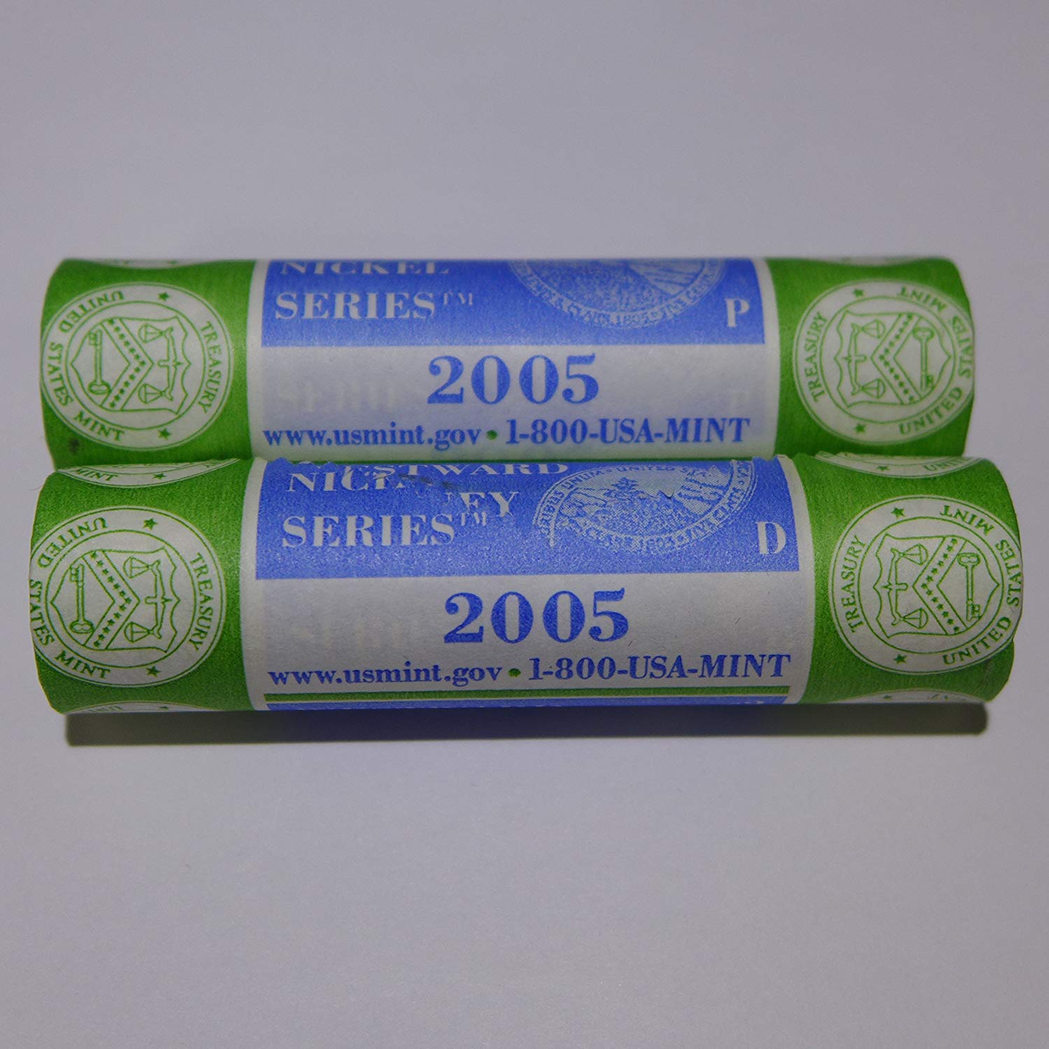 2005 P & D Westward Journey Nickel Series/Ocean in View Nickel (2) Mint Wrapped Rolls Uncirculated Thumbnail