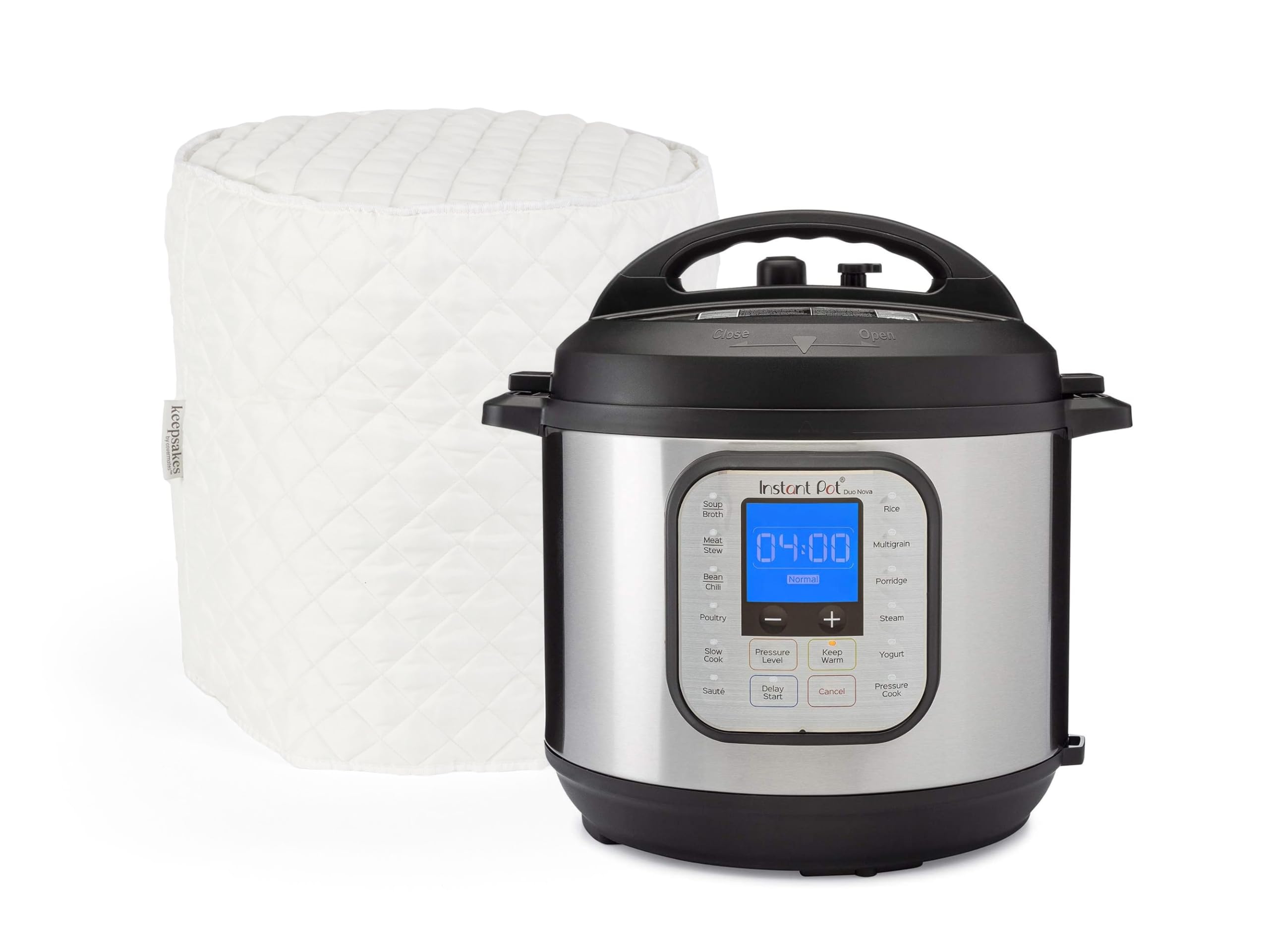 Covermates Keepsakes – Pressure Cooker Cover – Dust Protection - Stain Resistant - Washable – Appliance Cover, Cream