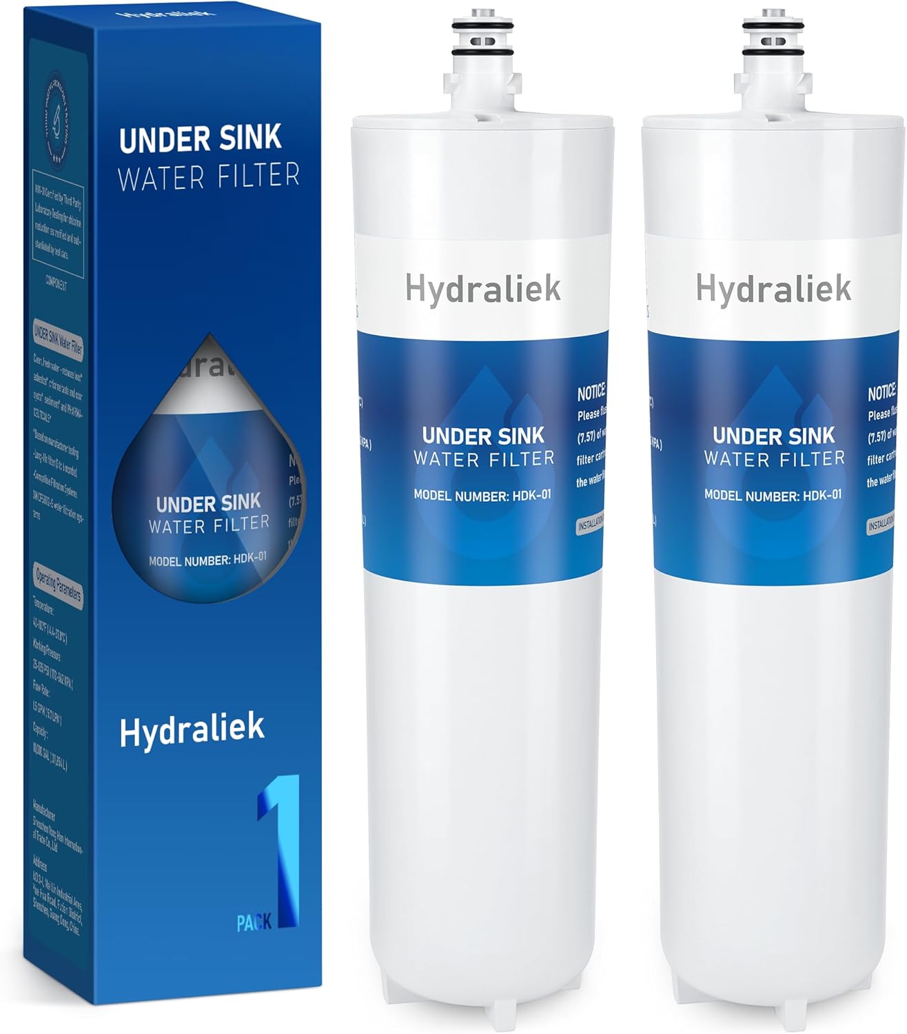 CFS8112-S Under Sink Filter Replacement with Scale Inhibitor, Compatible with 3M Cuno CFS8112, CFS8112-S, CFS8720, CFS8720-S, CFS6112, CFS6112-S, CFS8110, CFS8110-S System, 2 Pack