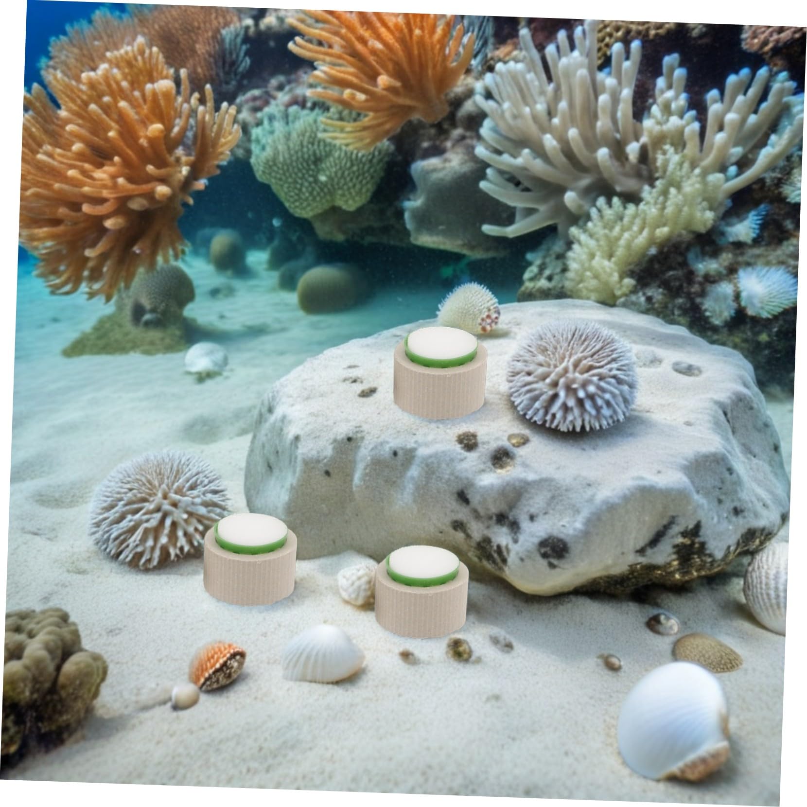 Juego De 15 Anillos Cerámicos para Plantas Acuáticas Soportes Pesados Antiflotantes con Algodón Plantador Accesorios para Decoración y Paisajismo de Acuarios Fijación Estable para