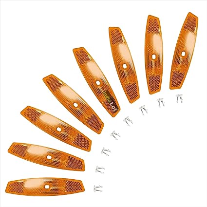 IndiaLot Bicycle Reflector Light Set of 8 Pcs Spoke Reflector Wheel Reflector Lights for All Kind of Cycles
