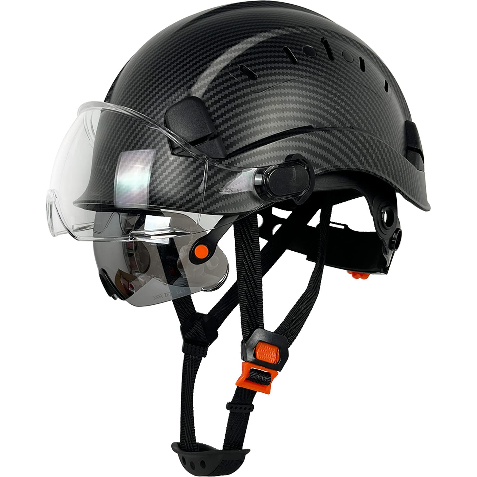 Buy CR06X+2V Construction Safety Helmet with Buildin Visor ABS Hard