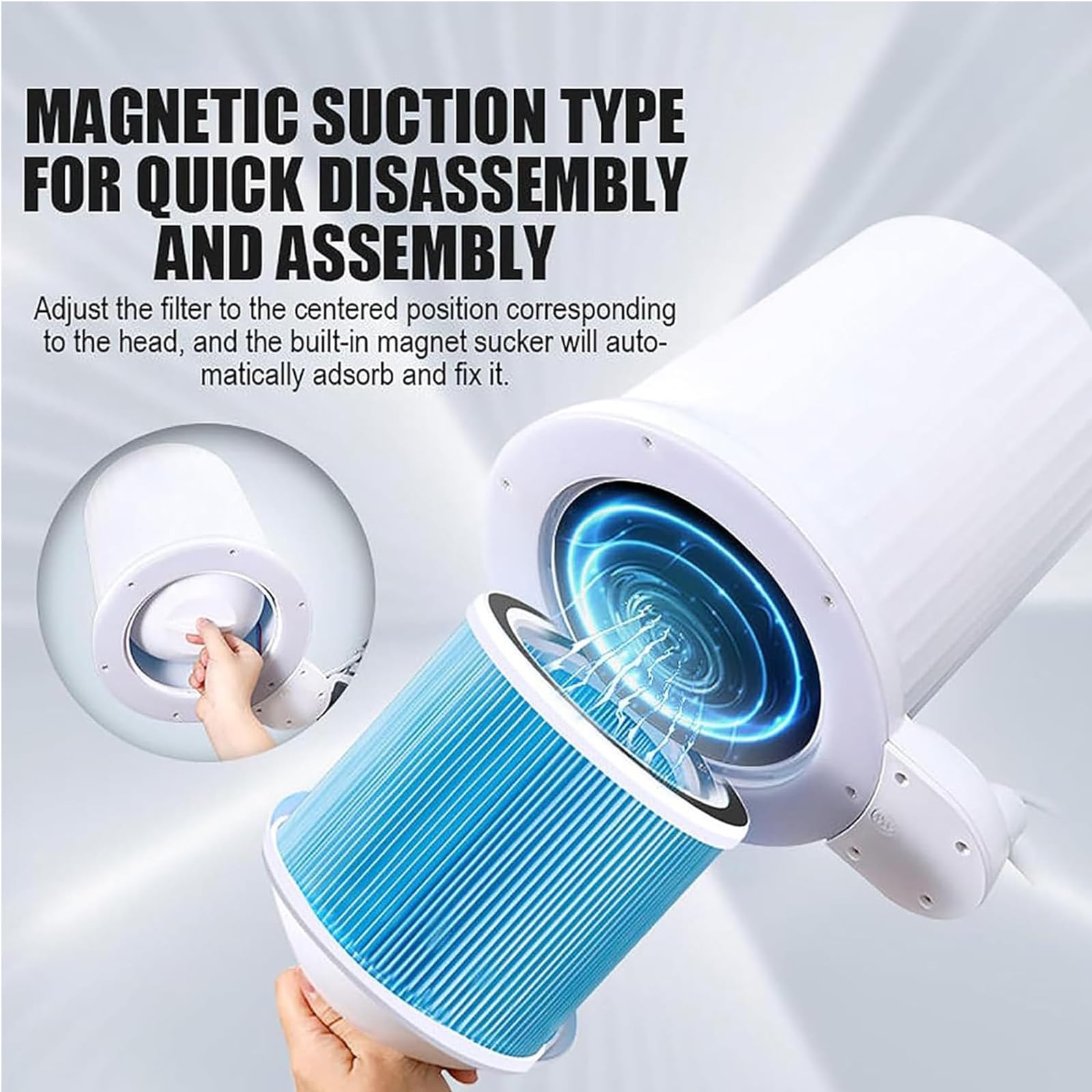 Aspirapolvere per Unghie da Tavolo con Supporto da Tavolo Universale, Ventilatore di Aspirazione Superiore da Tavolo