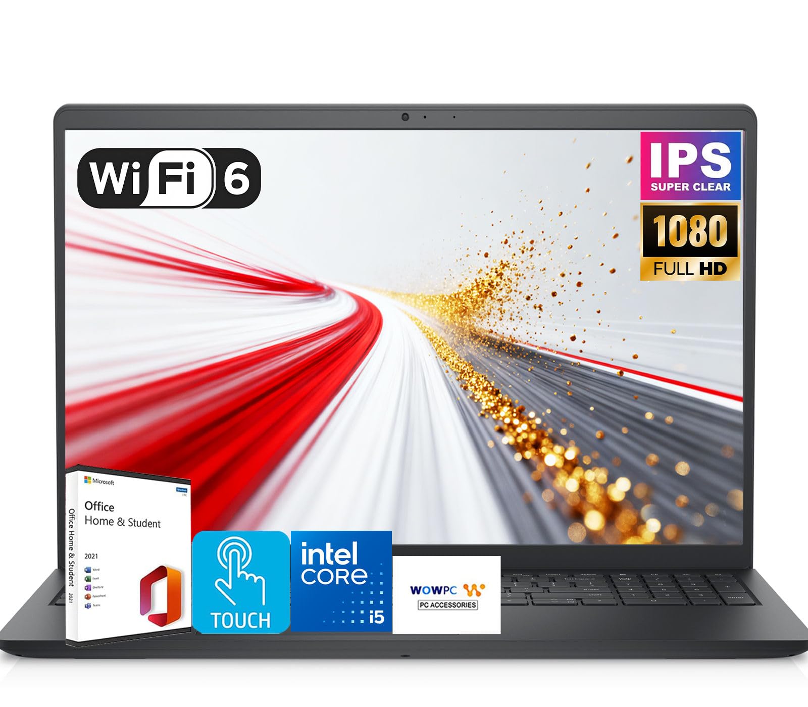 Dell Inspiron Touchscreen Laptop | Intel 10-Core i5-1334U (Beat i7-1250U) | 15.6" FHD Anti-Glare | 768GB Storage (256GB SSD + 512GB External) | 12GB