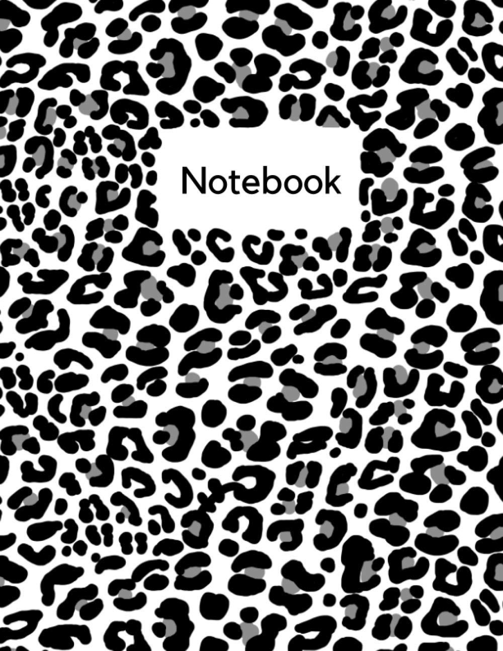 Notebook: Snow leopard print, Composition Notebook, Size 8.5 x 11 inches