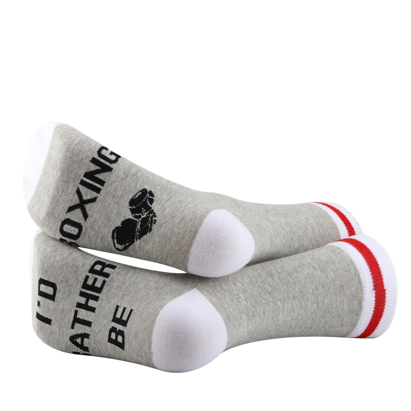 G2TUP2 Pairs Boxing Gift I'd Rather Be Boxing Socks Boxing Lovers Gift Boxing Coach Socks Boxing Sports Gift Boxers Gift
