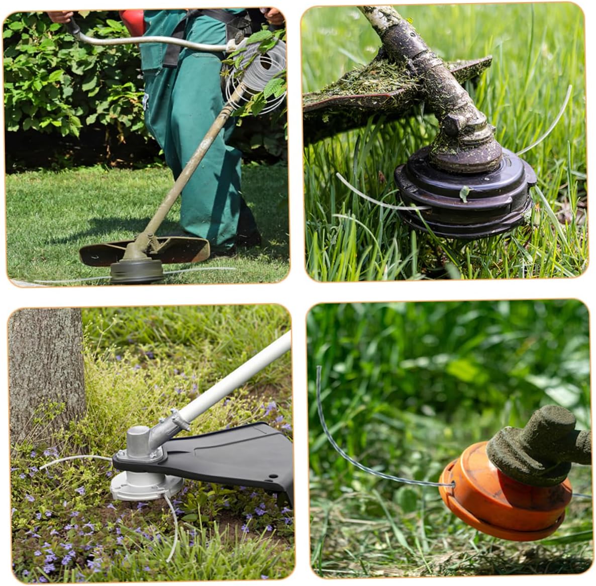 BESPORTBLE 4pcs Mowing Trimmer Rope Trimmer Line String Line for Grass Lawn Mowers Replacement Part