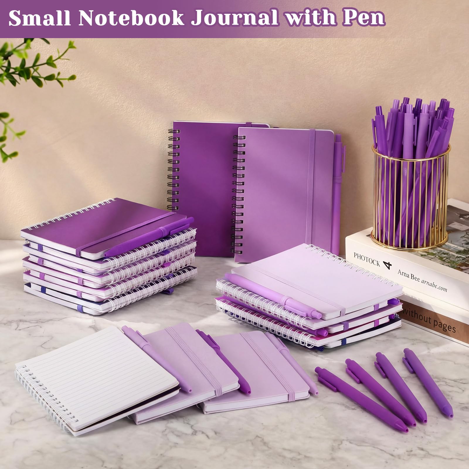 Amazon.com : Fulmoon 30 Set Small Spiral Notebooks A6 with Pens