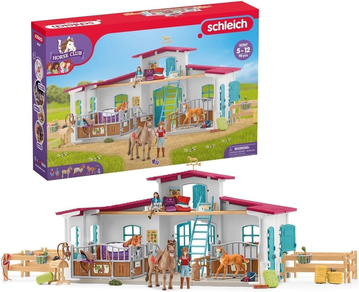 Schleich Horse Club - 115Pc Lakeside Riding Center - Kids Ages 5+ | 42567