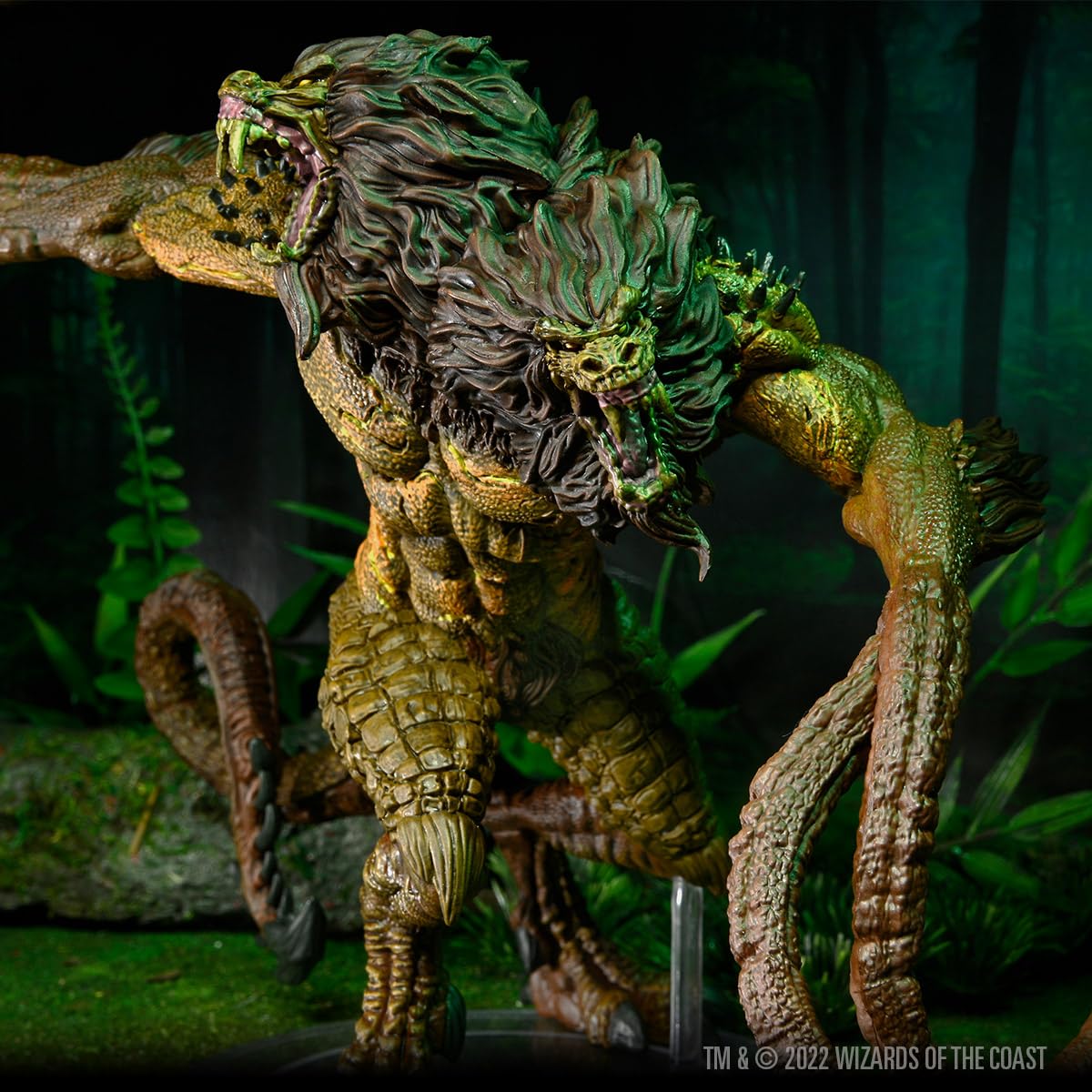 WizKids D & D Icons of The Realms Miniatures: Demogorgon, Prince of Demons - Painted Figurine, Dungeons & Dragons