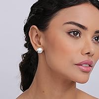 Vista 2 de LeCalla Aretes de Clip de Plata de Ley 925 Pequeños y Medianos Sin Perforación Aretes de Clip para Adolescentes y Mujeres