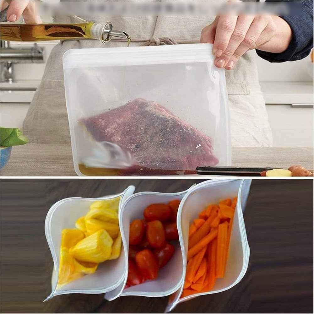 透明シリコン食品保存カバー 楽天市場】Zip clear シリコーンバッグ 900ml ジップクリア 保存