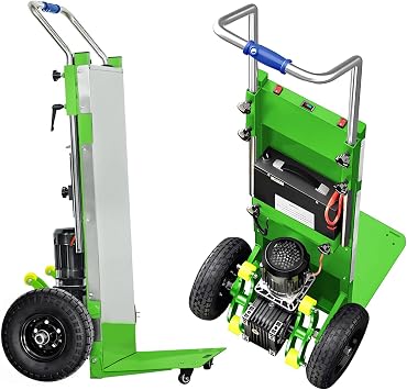 Electric Stair Climbing Dolly, 1200W Motorized Powered Stair Climber Dolly Cart, 880lb Max Load, Green