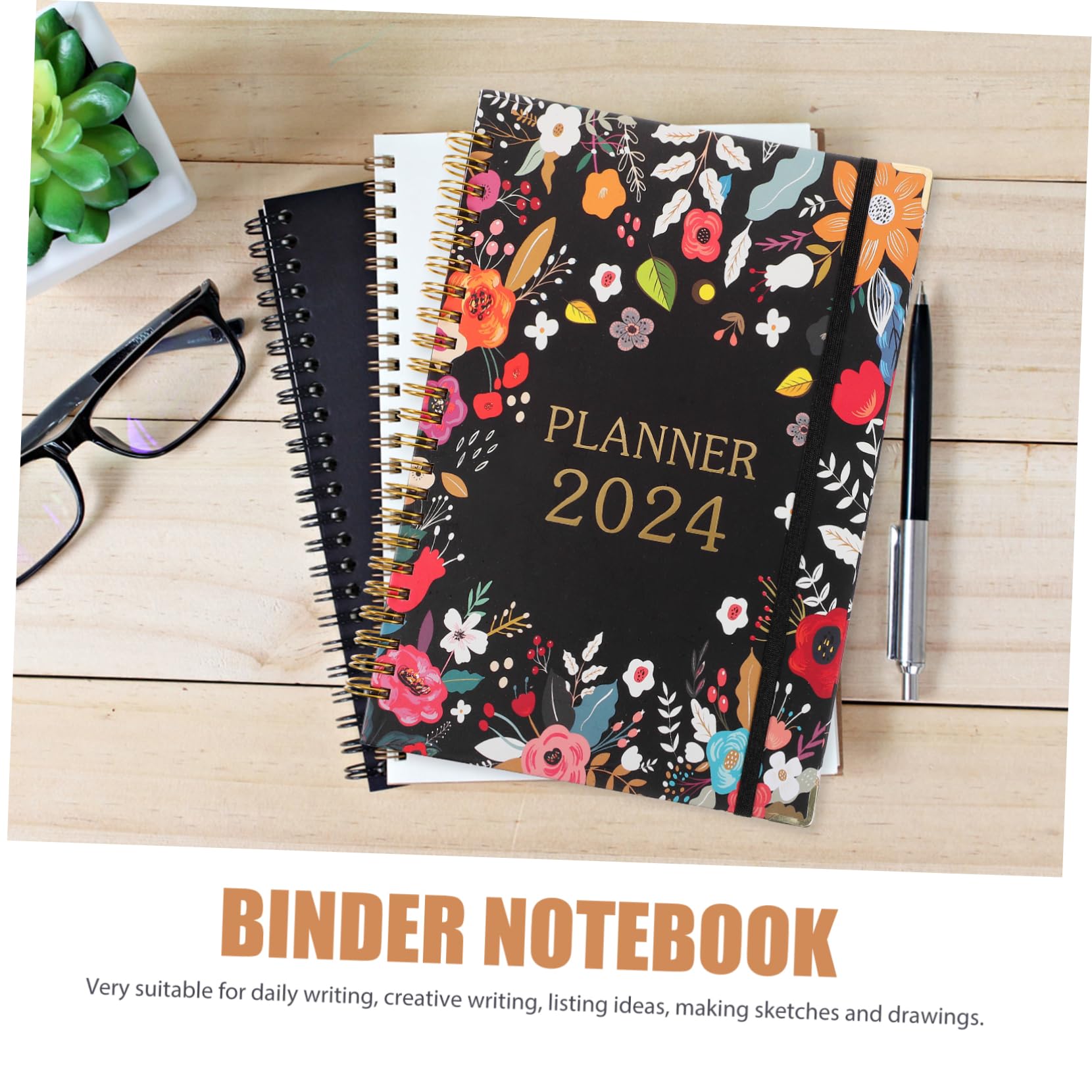 SEWACC 5stücke Portable Academic Planner Für Studenten Lehrer Und Büroangestellte Englisch Kalenderbuch Organisation Von Terminen Und Stabiler Dickes Vielseitig Einsetzbar