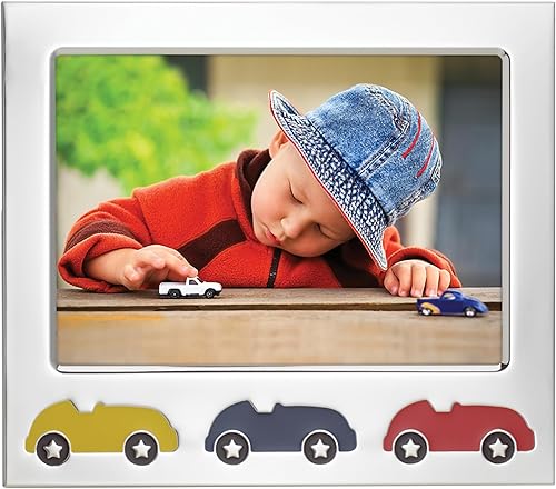 Reed and Barton 872251 - Marco plateado para coche de carreras, 5 x 7 pulgadas