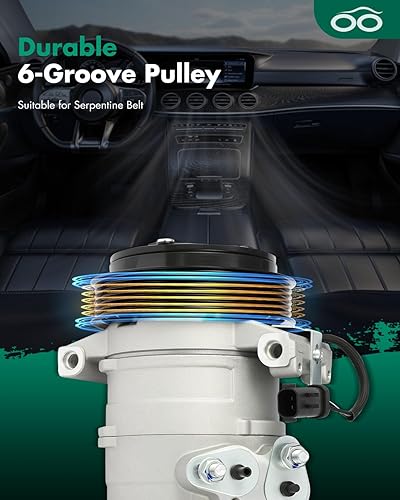 Vista 379 de SCITOO Bomba de compresor de CA 1999-2005 para S-uzuki Grand Vitara 2.5L 1995-1998 para S-uzuki Esteem 1999-2001 para S-uzuki Vitara 1.6L