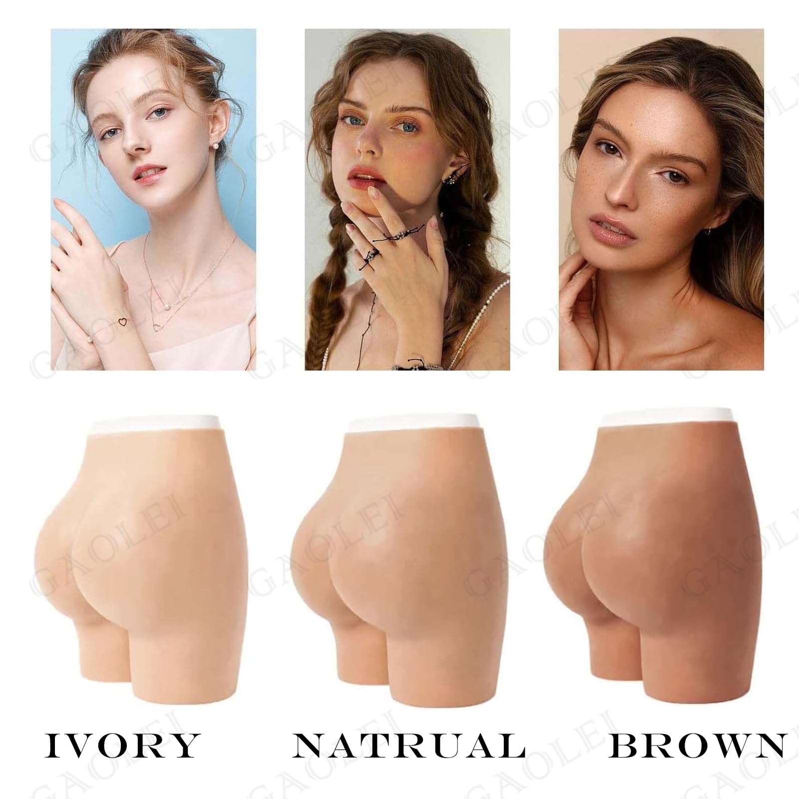 Adima Silikon Fake Butt Hose Offener Schritt Gesäß Shaper Control Shorts Hüftverstärker Höschen Fake Ass für Frauen