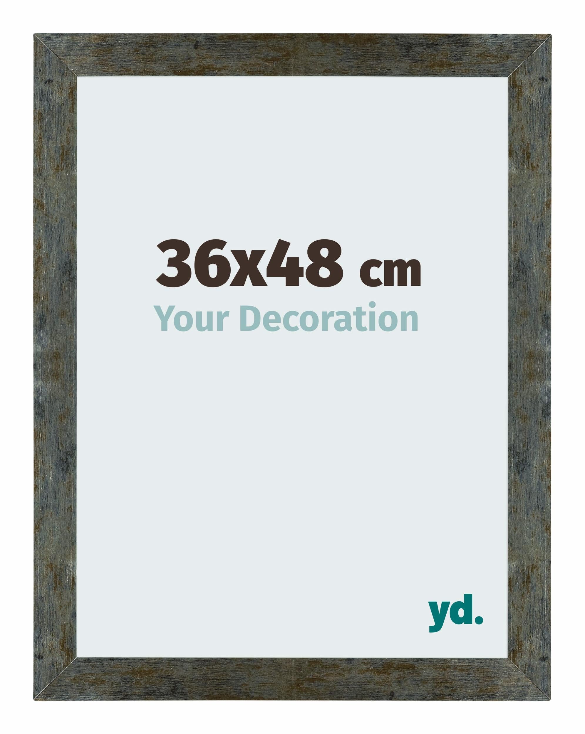 Your Decoration - Puzzle frame 36x48 - Blue Gold Melange - Puzzle frame 500-1000 Pieces - MDF Photoframe - Mura