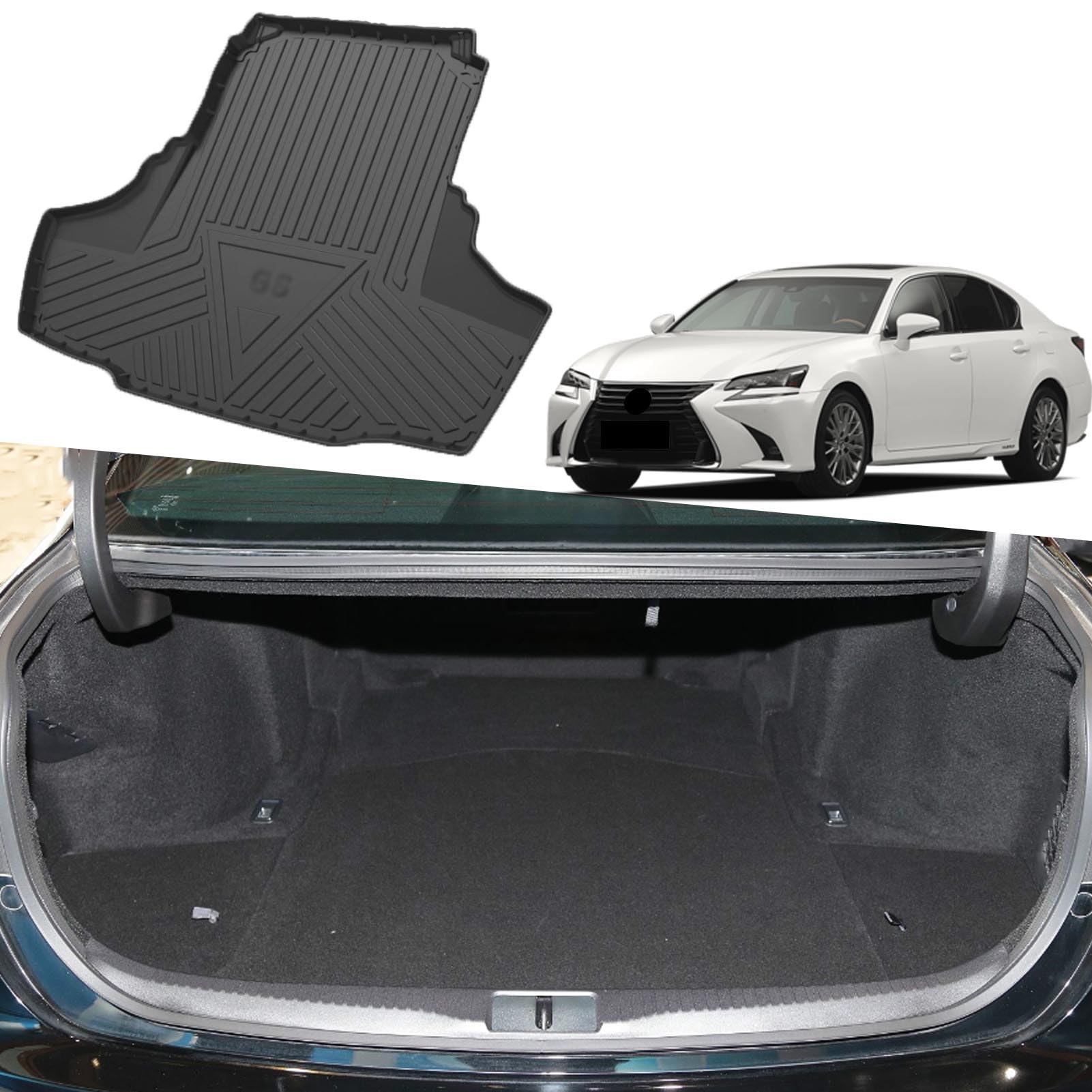 Amazon.com: DeaVER Trunk Mat for Lexus GS350 (2013-2019), 3D