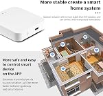 Tuya Gateway, WiFi Hub, Bluetooth Smart Home Bridge, Compatible avec 128 Dispositifs, Télécommande pour les serrures Tuya Smart, Blanc