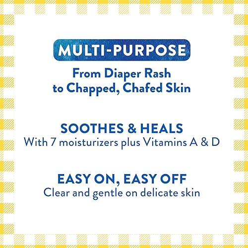 Miniatura 3 de Balmex Ungüento curativo multiusos y protector de la piel para sarpullido y rozaduras del pañal, con vaselina, 7 humectantes y vitaminas A y D,