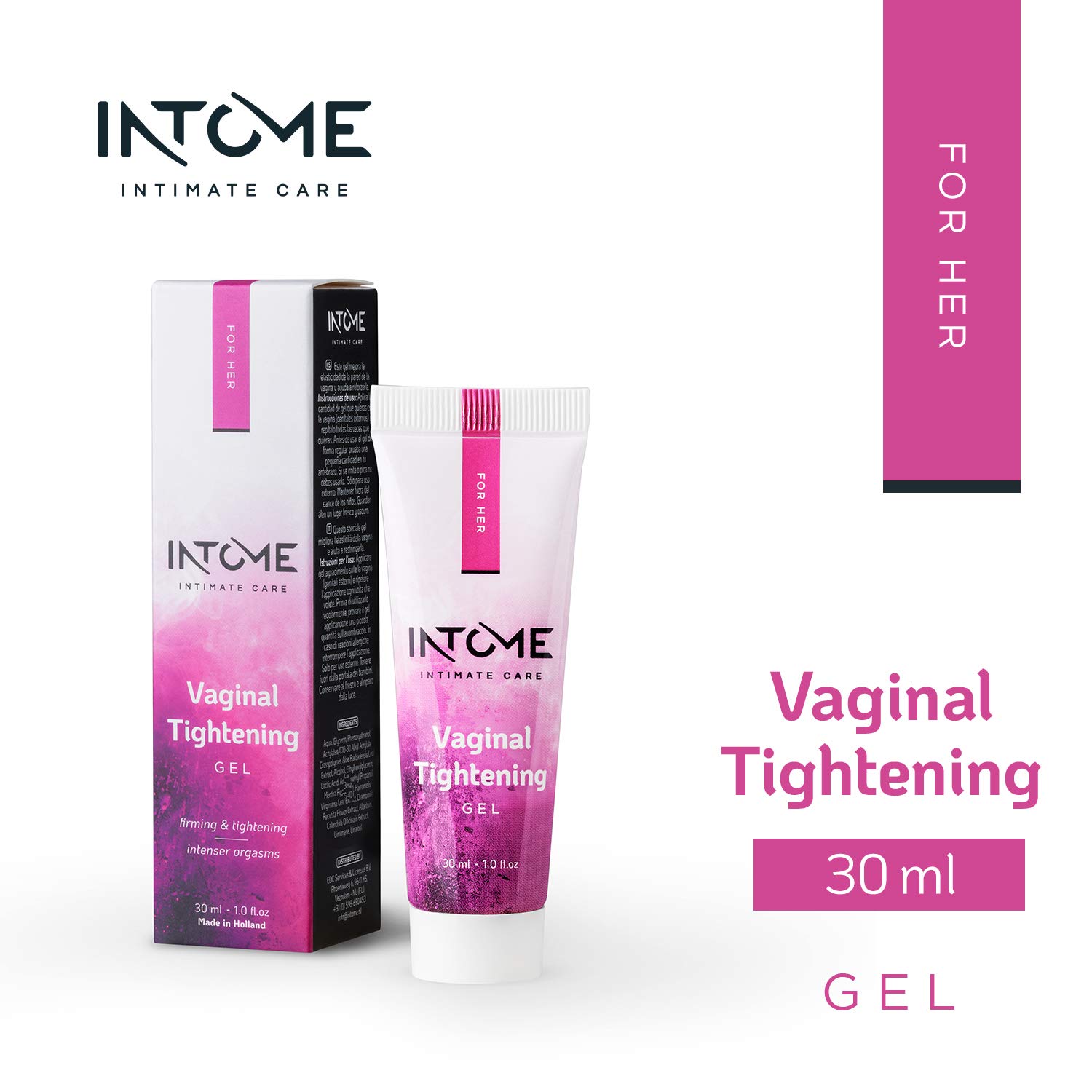 Gel rassodante vaginale - Gel a base d'acqua - Gel rassodante per la pelle - 30ml