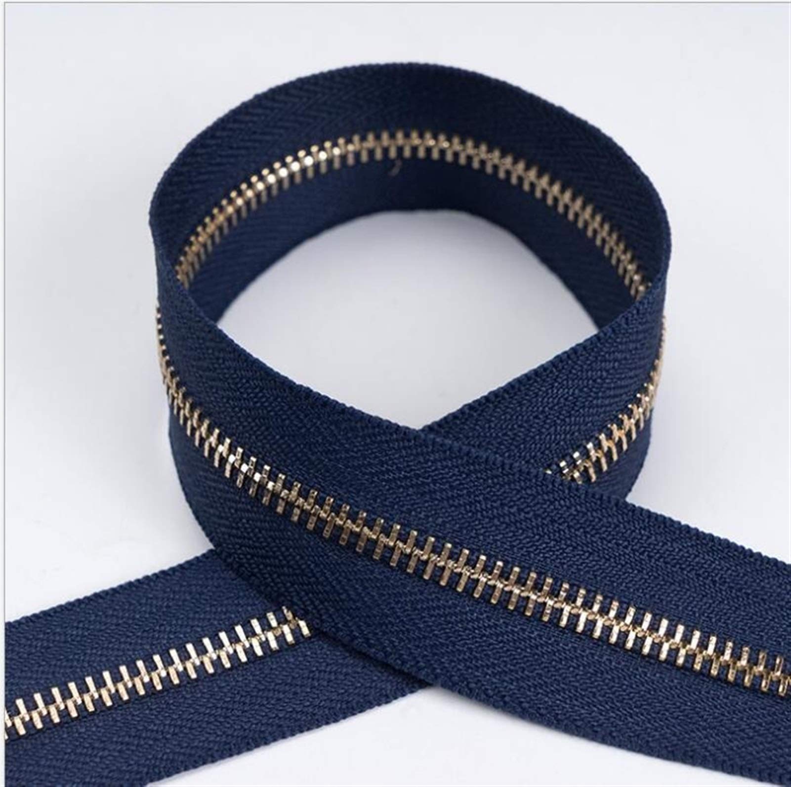 Premium-Metallreißverschluss Kunststoffreißverschluss 10 Stück 8–25 cm Metallreißverschluss, DIY-Werkzeugreißverschluss DIY-Bekleidung Nähen, Bekleidungszubehör Jeansreißverschlüsse, for Nähen(Dark Bl