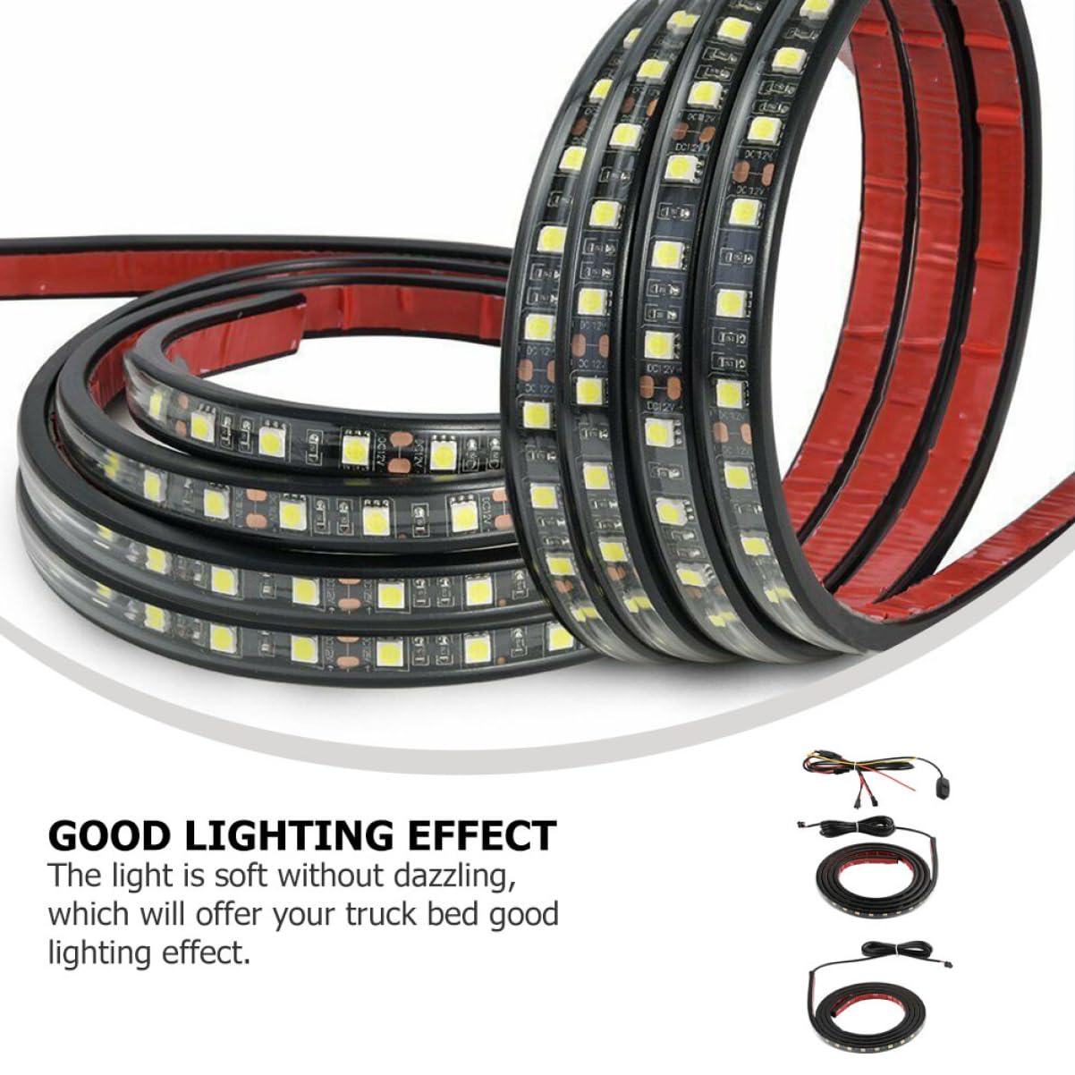 Ciieeo 1 set Striscia LED per Camion Pickup Set Strisce Connettore Accessorio Illuminazione Auto per Guida Notturna e Del Camion Facile Installazione e Materiale e Resistente