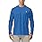 Roadbox Mens UPF 50+ UV Sun Protection Shirts Outdoor Long Sleeve SPF Diving Rash Guard for Fishing Hiking Swimming Vivid Blue