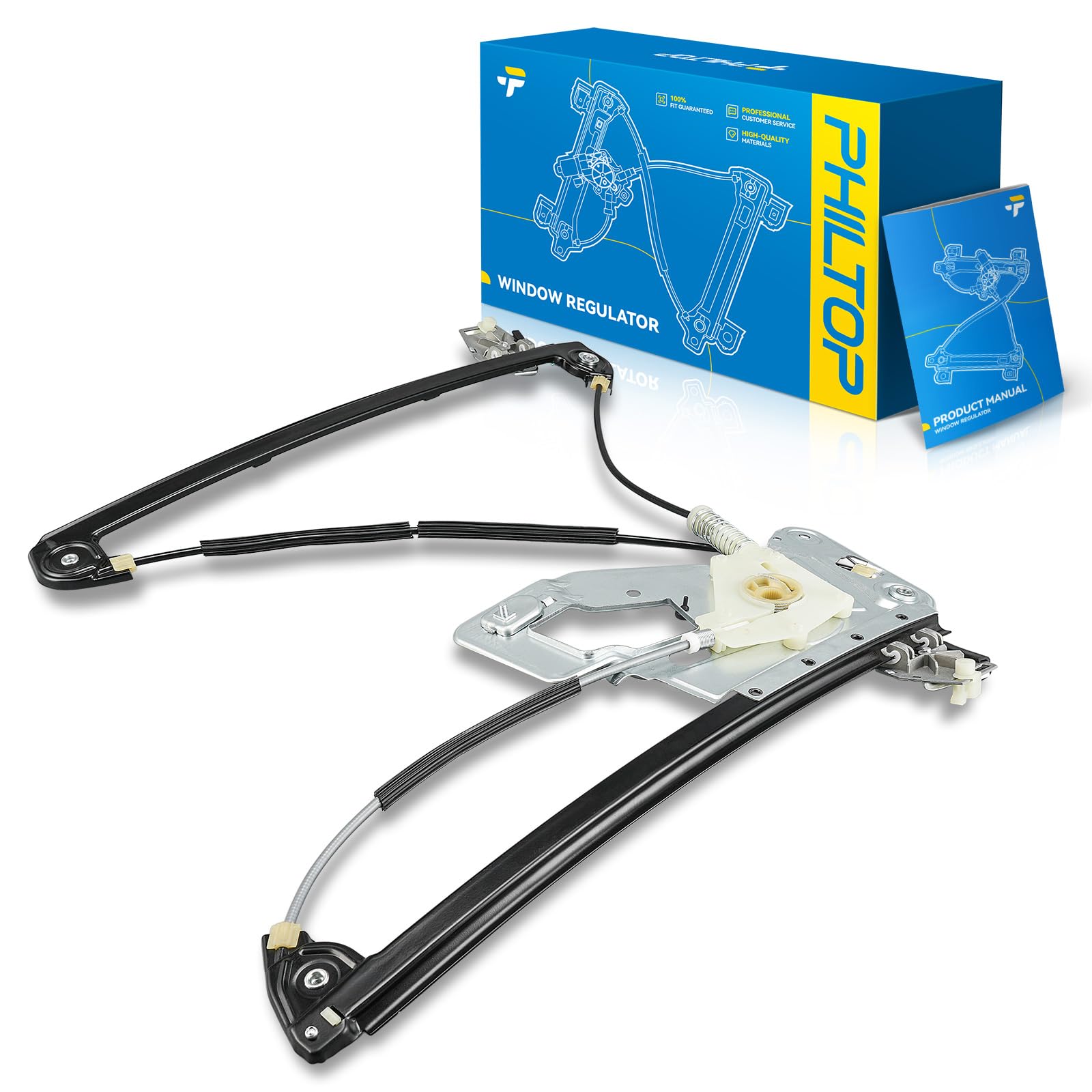 PHILTOP 740-479 Power Window Regulator without Motor Front Passenger Side