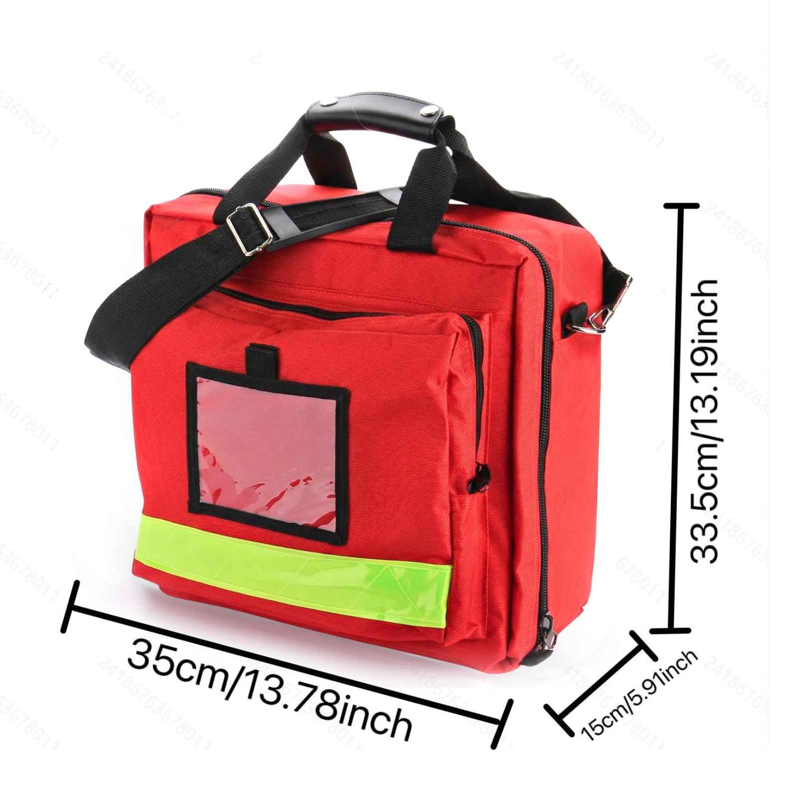 Borsa di pronto soccorso vuota,Borsa medica di emergenza - Borsa sanitaria per la cura domestica,vitamine, medico, viaggio & emergenza - rosso
