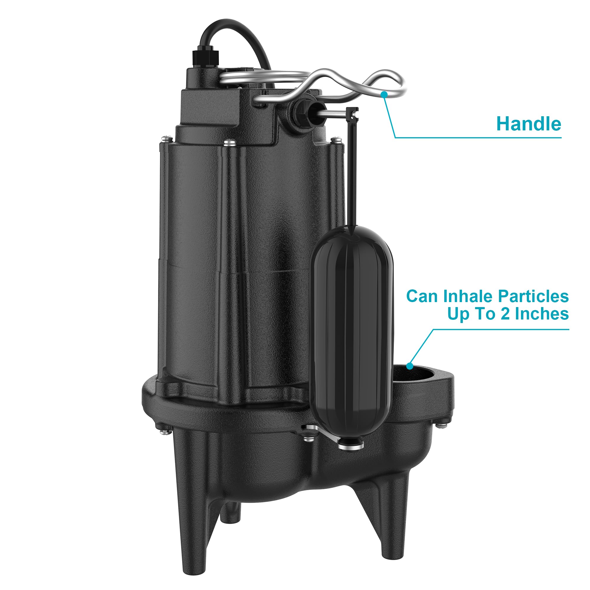 1/2 HP Sewage/Effluent Grinder Pump, 6020 GPH