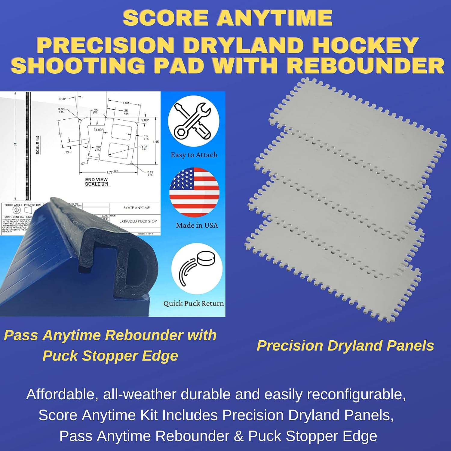 Train Like a Pro with Skate Anytime Precision Hockey Dryland Training